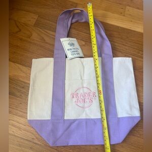 Trader Joe's pastel Purple mini Tote # 1
